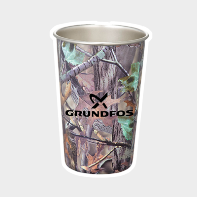Picture of Camo Stainless Pint Glass 16 oz